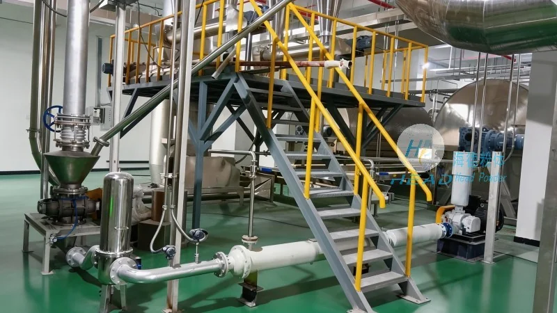 Пневматическое транспортировочное решение для лактозного порошка